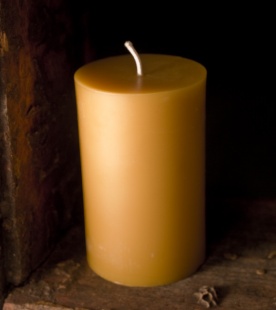 Beeswax Pillar Candle 3" x 5"