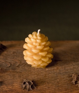 Small Beeswax Pinecone